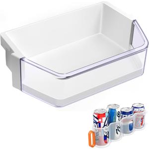 UPGRADED WPW10493524 Refrigerator Door Bin Compatible With Whirlpool Refrigerator Door Shelf Bin W10493524 Door Bin Whirlpool Fridge Door Shelf Replacement WRF736SDAM14 WRF736SDAM13 Door Shelf