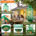 6 Pack Reusable Outdoor Fly Trap Hanging Fly Catcher with Brush