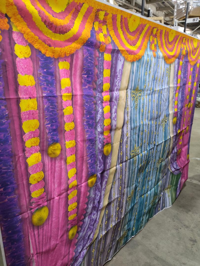 Marigold Garland for Decoration 5 Pcs of 5 feet Long Strands Artificial Marigold Flowers, Indian Décor for Pooja, (Marigold Mix Color 5pcs) 94"x71"