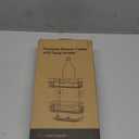 HapiRm Bathroom Hanging Shower Caddy - Rustproof & Waterproof Shower Shelf with 12 Hooks and 2 Soap Holders, No Drilling Bathroom Organizers and Storage - Black