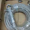 1/2" Stainless Steel Cable 50FT, 7x19 Strands Wire Aircraft Cable