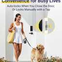 LOCKSTAR Smart Door Lock Keyless Entry Deadbolt Door Lock Multiple Entry Methods APP Fingerprint Touch ID Keypad Code Card FOB Traditional Key Smart Home Devices