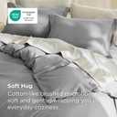 Bedsure Duvet Cover Queen Size - Soft Double Brushed Bedding Set for Kids & Adults, Zipper Closure, 3 Pieces, Includes 1 Duvet Cover (90"x90") & 2 Pillow Shams, NO Comforter, Grey