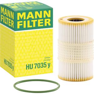 Mann Filter HU 7035 y Cartridge Oil Filter Replacement Compatible With Audi A6 (2016), A6 Quattro (2016-2020), A7 (2016-2017), A7 Quattro (2016-2020), A8 (2011-2016), A8 Quattro (2015-2018), S6 (2017)