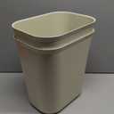 Rubbermaid Commercial Products Fire Resistant Wastebasket 14 Qt/3.5 GAL Beige for Hospitals/Schools/Hotels/Offices/Homes