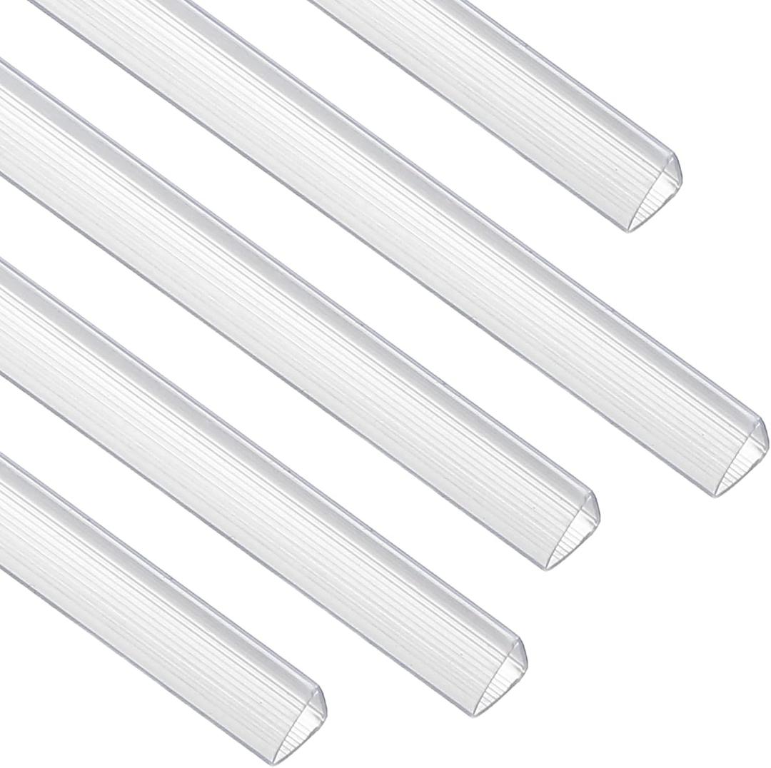 PATIKIL 30Pcs Binding Bars, 10x10mm Binding Bars Slide Grip 70 Sheets Capacity A4 Size Report Binder Presentation Binder for Study Office Report Cover Resume, Transparent White