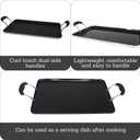 IMUSA 19 x 12 Inch Aluminum Black Ceramic Double Burner Griddle