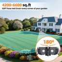 Retractable Garden Hose Reel 1/2 in x65 ft, Garden Water Hose Reel with 10- Function Sprayer Nozzle, Any Length Lock/Automatic Slow Return System,180 Swivel Bracket