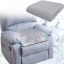 Recliner Chair Cushions For Elderly Long Sitting, Extra Large Cooling Seat Cushion Support For Couch, Armchair - Seniors Chair Thick Foam Pad With Non-slip Base For Tailbone Pressure Relief Pain