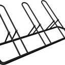 Tuohours 3 Bikes Floor Parking Rack Stand for Bicycle Garage, Heavy Duty Bike Storage Organizer Indoor/Outdoor for Mountain MTB Bike, Road and Kids Bike, Fits Wheels up to 2.5"