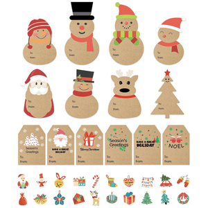 520Tags Christmas Gift Tags Stickers, Self-Adhesive Christmas Name Tags, 24 Pack 9x6x4 Gift Boxes, White Gift Boxes with Lids, Black Gift Boxes with Lids 8x8x4 Inches 10 Pack,  Small Gift Box for Christmas, Wedding, Graduation, Holiday, Birthday Presents Packaging