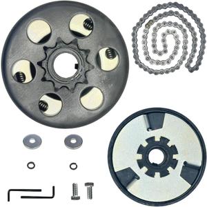 Go Kart Clutch 3/4" Bore 10 Tooth with #40 41 420 Chain 10T Centrifugal Clutch Compatible with Minibike Fun Kart Predator 212 2-6.5HP Engine