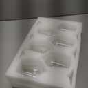 Glasses Set of 12, 12oz Clear Red/White Cup, Long Stem Glasses for Party, Wedding and Home