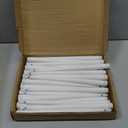 Tuanse 24 Pack 24 Pack Flameless Flicker Taper Candles Bulk with Remote and Timer, Battery Operated LED Warm White Taper Candles Light for Home Wedding Decoration Gifts (Beige,10 Inch)