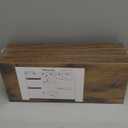 QEEIG Floating Shelves for Wall Bathroom Shelf Bedroom Kitchen Living Room Hanging Book Shelves Small Farmhouse Decor 16 inch Set of 3, Rustic Brown (015-BN3)