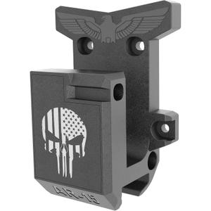 Aoanoko Gun Wall Mount, Gun Rack with Absolutely Strong and Solid PA Material& Frosting Treatment Display Storage Organization System Unique Low Profile Design Withstand 300Lbs of Tension