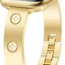 Gold Watch Bands for Women Compatible Apple Watch 40mm 41mm 38mm 42mm 46mm 44mm 45mm 49mm, Adjustable Dressy Metal Jewelry Bracelet Strap for iWatch Series 10 9 8 7 6 5 4 3 2 1 SE Ultra