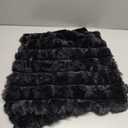 Neelvin Black Faux Fur Cozy Soft Plaid Decorative Throw Pillow Covers 18x18 inch Set of 2,Velvet Pillowcase Cushion Case for Sofa Couch