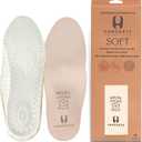 HANDARTE Leather Orthopedic Insoles | Padded Comfort Shoe Inserts for Men/Women | 100% Natural Goatskin - ChromeFree, Anti Sweat & Anti-Odor - Suitable for No-Socks (US W9.5/M8 | EU41)