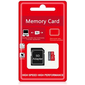 256GB TF Memory Card, Class 10 UHS-I Ultra High Speed SD Card TF Card with SD Adapter