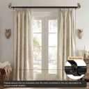 Vintage Decorative Black Curtain Rods for Windows 28 to 48 Inch Adjustable Heavy Duty 1'' Diameter Curtain Rod with Owl Finials for Bedroom Living Room Kitchen Farmhouse (18-60'')