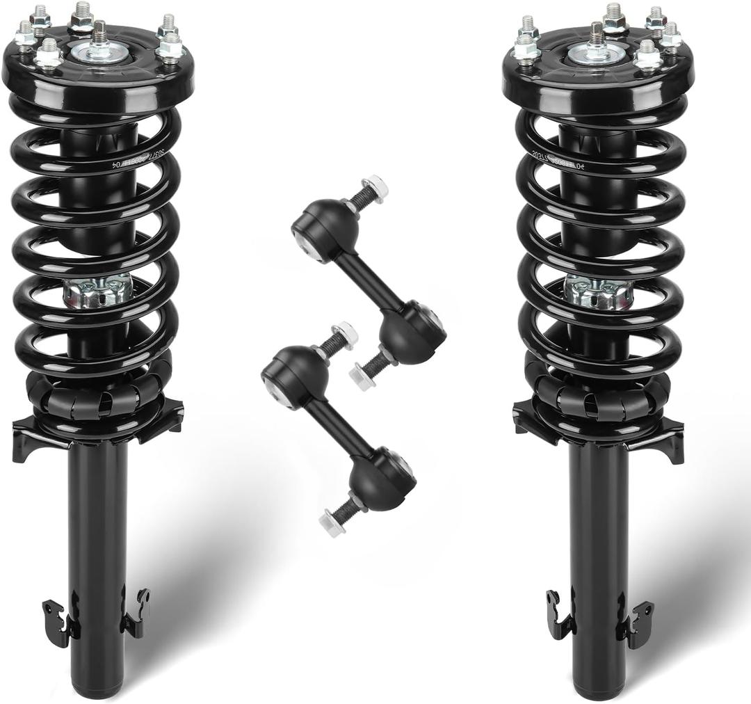 Front Struts Assembly Fit for Honda Accord 2.4L Sedan Coupe 2008-2012, Shock Absorber & Sway Bars End Links, Replace for 172562 K90456 (4Pcs)