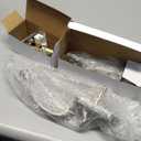 goldenwarm Front Door Handle and Deadbolt Set, Brushed Nickel Front Door Lock Set with Reversible Handle Lever, Classic Front Door Hardware, Single Cylinder Front Door Entry Lock