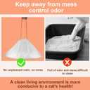 Heavy Duty Cat Litter Box Liners for Fsitego & Fumoi Automatic Litter Boxes, Extra Thick Self-Cleaning Litter Box Bags for cumrigel litter bags, Cat Litter Bags with Drawstring and Leakproof (20 Count (Pack of 4))