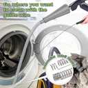 Sealegend 2PCS Dryer Vent Cleaner Kit with Guide Wire Vacuum Hose Attachment Brush Lint Remover Power Washer and Dryer Vent Vacuum Hose Grey (Gray)