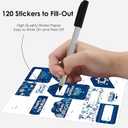 Big Dot of Happiness Hanukkah Menorah - Assorted Chanukah Holiday Party Gift Tag Labels - To and From Stickers - 12 Sheets - 120 Stickers