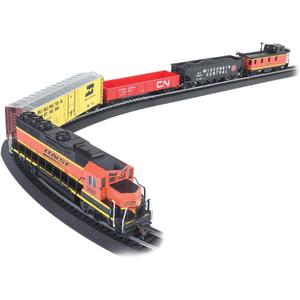 Bachmann Trains - Rail Chief Ready To Run 130 Piece Electric Train Set - HO Scale, 47" x 38" Oval