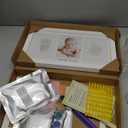 KeaBabies Baby Hand and Footprint Kit - Clay Handprint Keepsake Frame, Newborn Nursery Picture Frame, Personalized New Mom Gifts for Shower & Registry, First Mother's Day (Alpine White) (Duo Frame, 13" x 7.8")