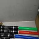 4 Pack 4 Colors Light up LED Saber, Light Swords with FX Sound(Motion Sensitive) and Realistic Handle, Expandable Light up Toy for Kid Adult, Warriors and Galaxy War Fighter, Halloween Party Xmas Gift