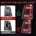 LED Tail Lights Red Cover w/o Blind Spot Compatible With 2019-2023 Dodge Ram 1500 Right Passenger Side Replace 55112990AD