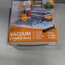 12 Pack Vacuum Storage Bags (3 Jumbo, 3 Large, 3 Medium, 3 Small),Plastic Packaging Bags,Space Saver Sealer Compression Bags with Travel Hand Pump for Blankets, Comforters, Pillows, Clothes Storage