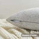 FUTEI Grey Decorative Throw Pillow Covers 20x20 Inch Set of 2,Soft Cozy Chenille Colorful Granular Textured Cushion Case,Modern Home Decor for Couch Bed Living Room