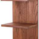 Wooden 5 Tier Wall Shelf,Vertical Column Floating Storage Home Decor Organizer,Floating Shelf Wall Decor Shelves for Bedroom, Living Room,Vanity(Walnut) (1 pcs)