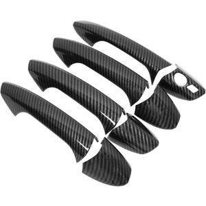 NewYall Pack of 4 Front Rear Left Driver and Right Passenger Side Carbon Fiber ABS Exterior Door Handle Cover Trim for W204 C300 C63 C250