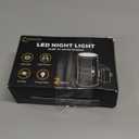 L LOHAS LED Night Light Plug in, Modern Night Lights Plug into Wall, Dusk to Dawn Sensor, Soft White 3000K, 0-100LM Adjustable Brightness, Dimmable Night Lights for Hallway Bedroom Stairway, 2 Pack