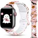 Christmas Halloween Watch Band Compatible with Apple Watch Band 38mm 40mm 41mm 42mm 44mm 45mm 46mm 49mm, Christmas Holiday Replacement Strap Band for iWatch Series Ultra SE 10 9 8 7 6 5 4 3