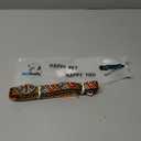 PawPawify Heavy Duty Long Nylon Dog Leash with Two Padded Handles [5 ft] - Automatic Lock Collar Clasp and Comfortable Traffic Control Handle - Patterned Pet Lead for Breeds