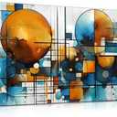 Abstract Canvas Wall Art Black and Red Geometry Prints 20x40 In
Large Modern Artwork, Living Room Bedroom Office Decor,Framed Ready to Hang,Gift