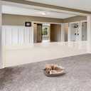 145 Inch Retractable Baby Gates Extra Wide Retractable Dog Gate for Large Openings  Indoor Extra Long Baby Gate Retractable Fence Outdoor Mesh Dog Gate Retractable Pet Gate, Beige