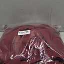 QINSEN Women's Cotton 2 Piece Outfits Lapel Long Sleeve Zip Up Sweatshirt Wide Leg Pants Matching Tracksuit Sets (Large, Burgundy)