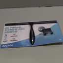 All-Purpose Stainless Steel Shower Squeegee for Shower Glass Door with Adhesive Hook, Bathroom Cleaner Tool Household Window Mirror Squeegee for Glass Doors, Cleaning Tile Wall, Car, 14 inch, Black