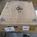 COMHOMA Makeup Vanity Desk with Mirror and Lights, Vanity Table and Chair Set with 5 Drawers and Charging Station, Bedroom Dresser LED Mirror Stepless Dimmable & 3 Color Modes Adjustable, White