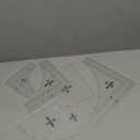 Kigley 3 Set Drunkards Path Quilting Templates Large Quilting Rulers and Templates for Cutting Patterns with 1/4" Seam Allowance Supplies for DIY Craft(Clear,10, 8, 6 inch)