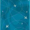 Travelkin Luggage Cover Washable Suitcase Cover Suitcase Protector Anti-scratch Suitcase cover Fits 18-32 Inch Luggage (2-Air Line BLUE)
