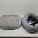 Orthopedic Dog Bed for Large Dogs, Pet Sofa Bed with Egg Crate Foam, 4-Sided Bolster, Removable Washable Cover & Anti-Slip Bottom, Large Gray (L - (35.0"L x 28.0"W x 6"Th))