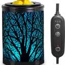 Leyoue Electric Wax Melt Warmer with Timer - PTC Heating Plate & 7 Colors LED Changing Light, Fragrance Warmer for Home, Office, Gifts & Decor (Black Forest) (New Timer Function)
